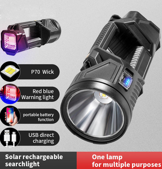 Solar Portable Search Light | Rechargeable • High Brightness • Outdoor Ready